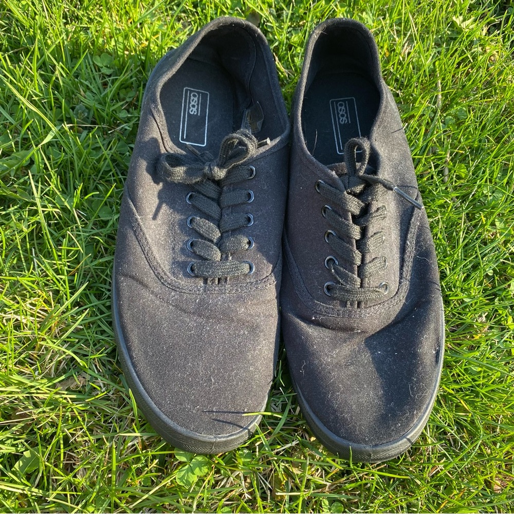 ASOS Men’s Black Canvas Shoes